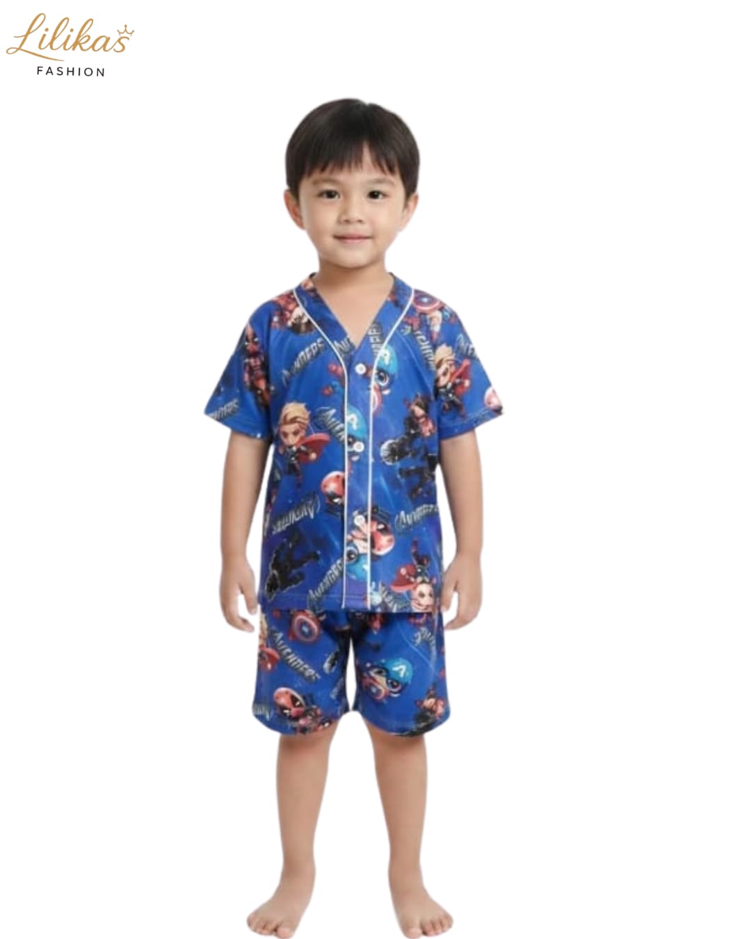 Pijama Infantil Marinho Estampado